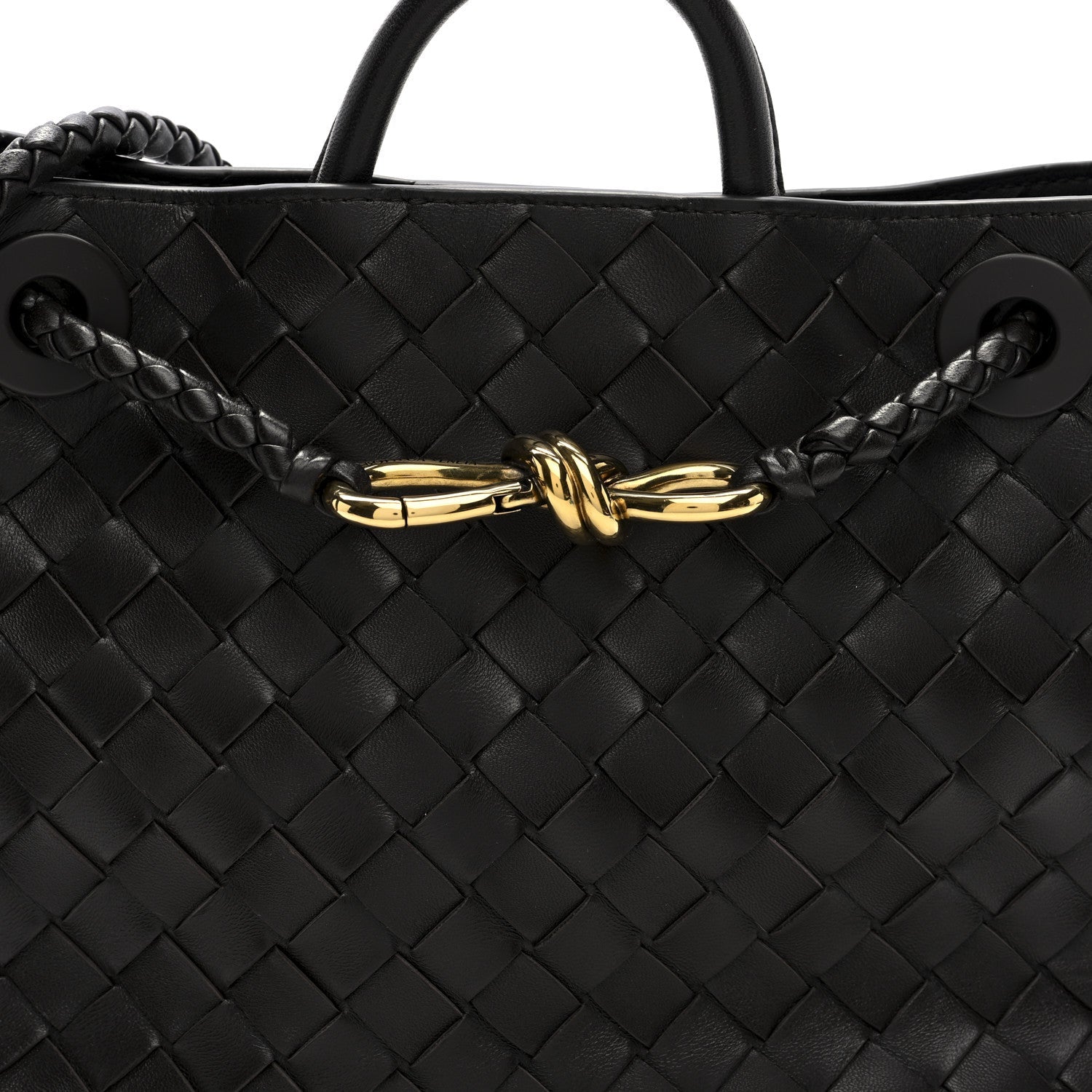 Nappa Intrecciato Small Andiamo Shoulder Bag Fondant
