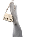 Calfskin The Cristina Messenger Ivory