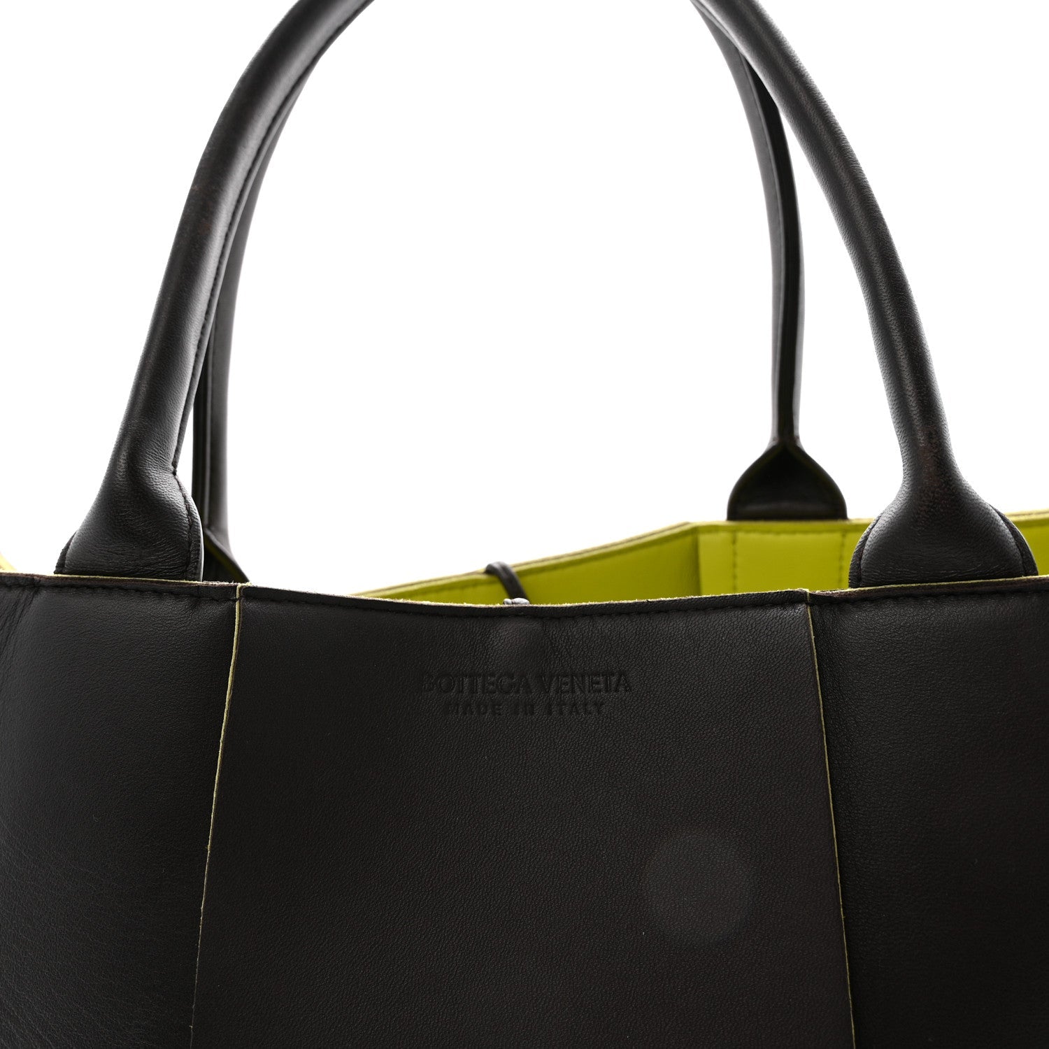 Nappa Maxi Intrecciato Medium Arco Tote Fondant Kiwi