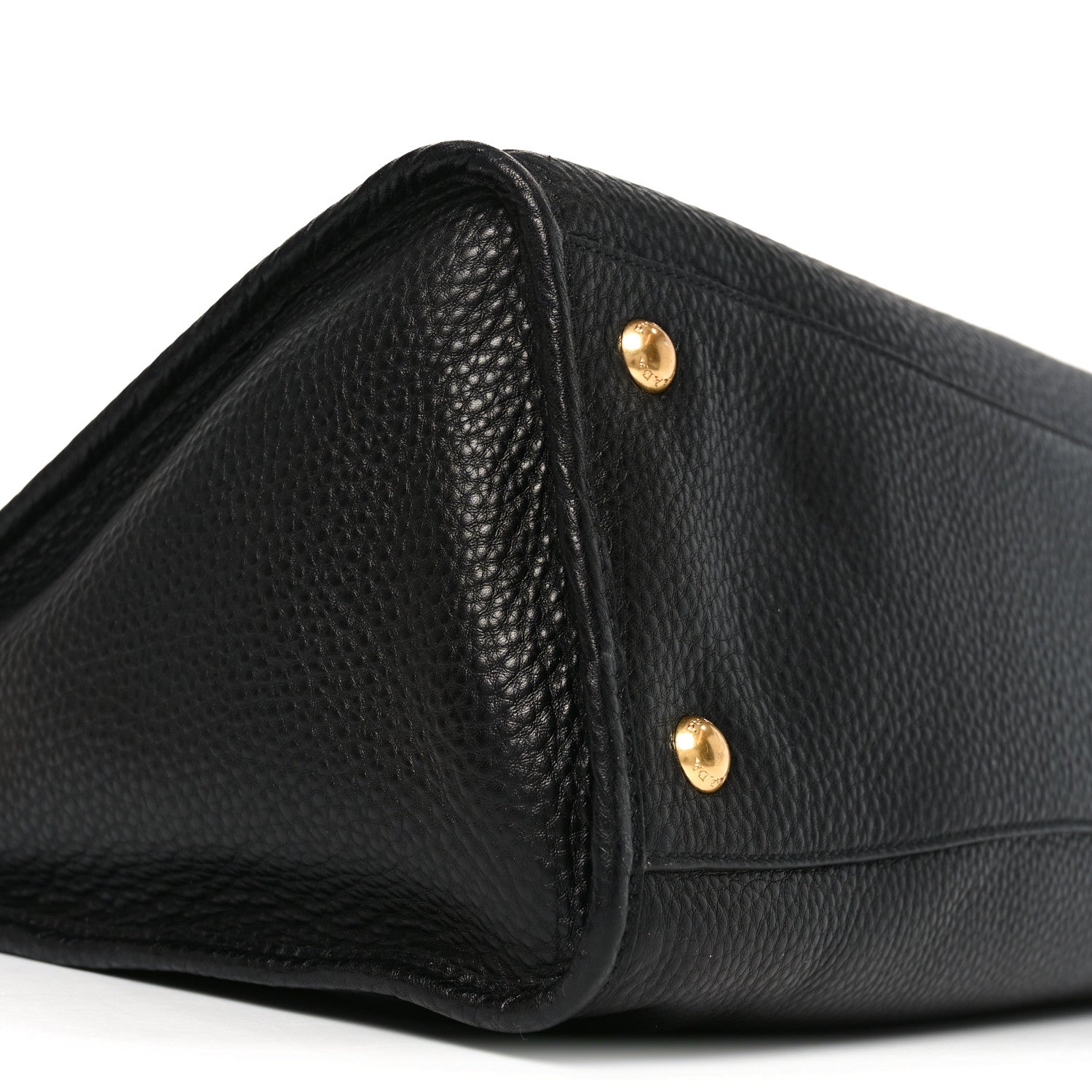 Vitello Daino Shopping Satchel Black
