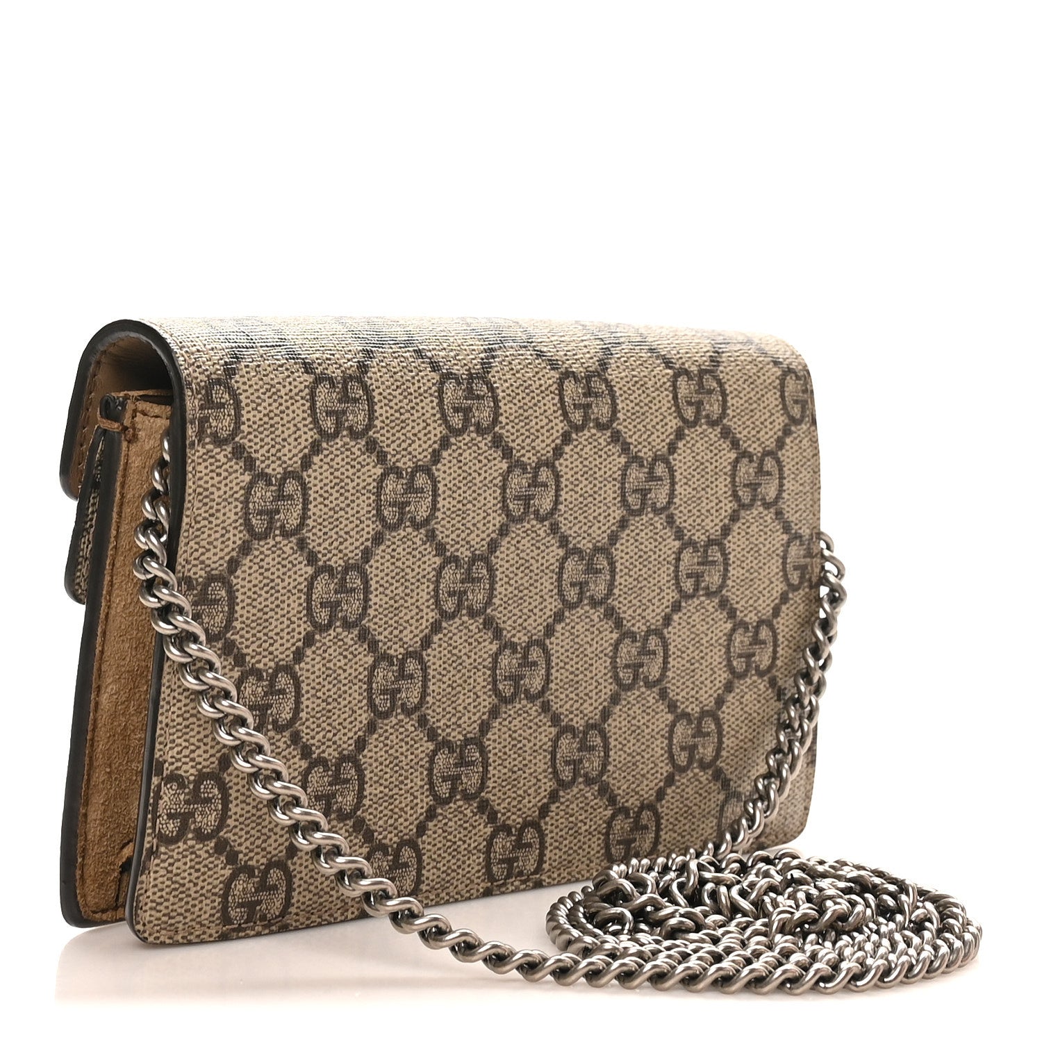 GG Supreme Monogram Super Mini Dionysus Shoulder Bag Taupe