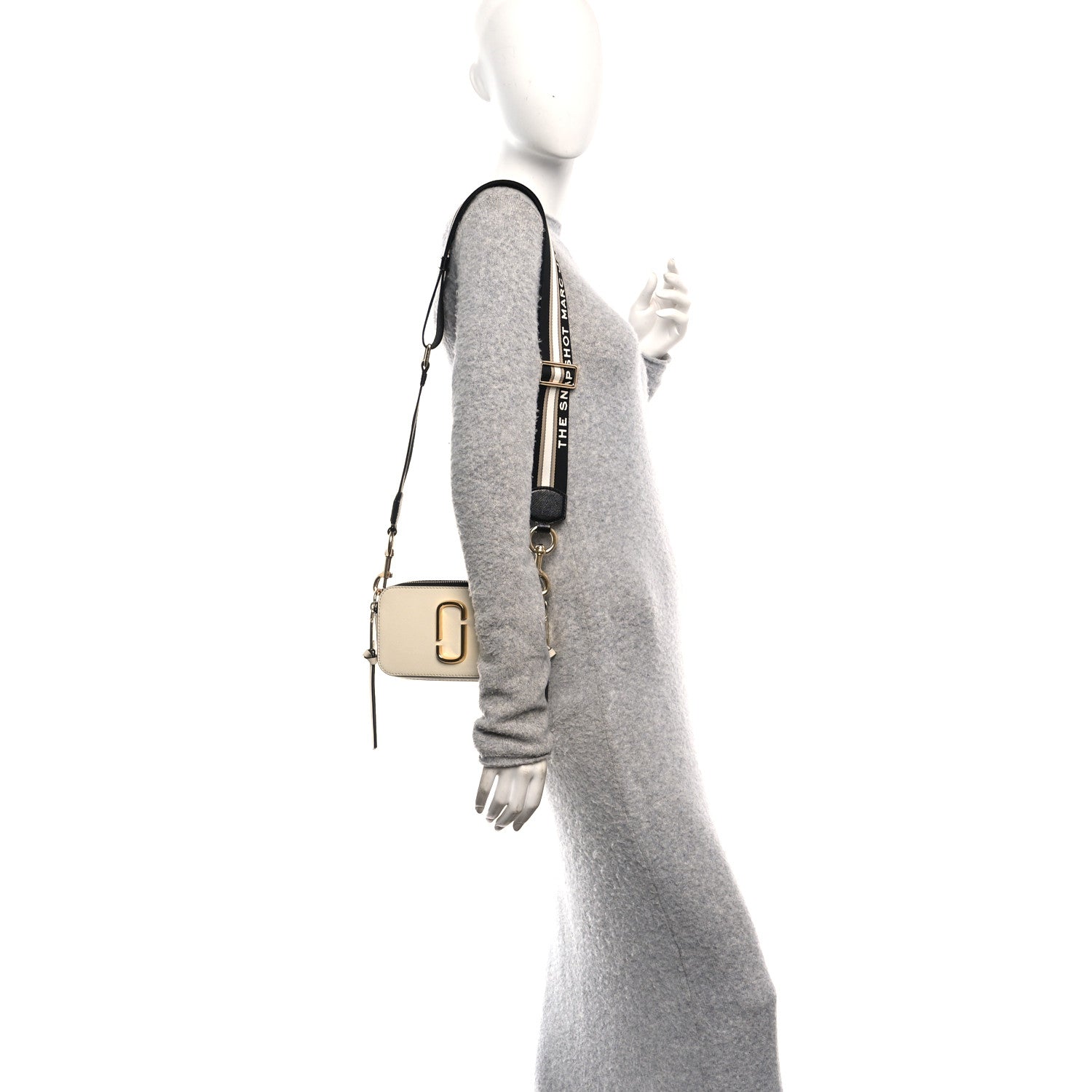 Saffiano Small Snapshot Camera Bag Cloud White Multicolor