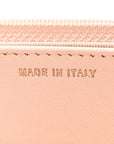 Lambskin Quilted Trendy CC Wallet On Chain WOC Light Beige