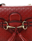 Soft MicroGCCIssima Mini Emily Chain Shoulder Bag Rosso