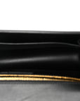 Box Calfskin 30 Montaigne Flap Bag Black