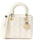 Lambskin Cannage Small My ABCD1OR Lady D1OR White