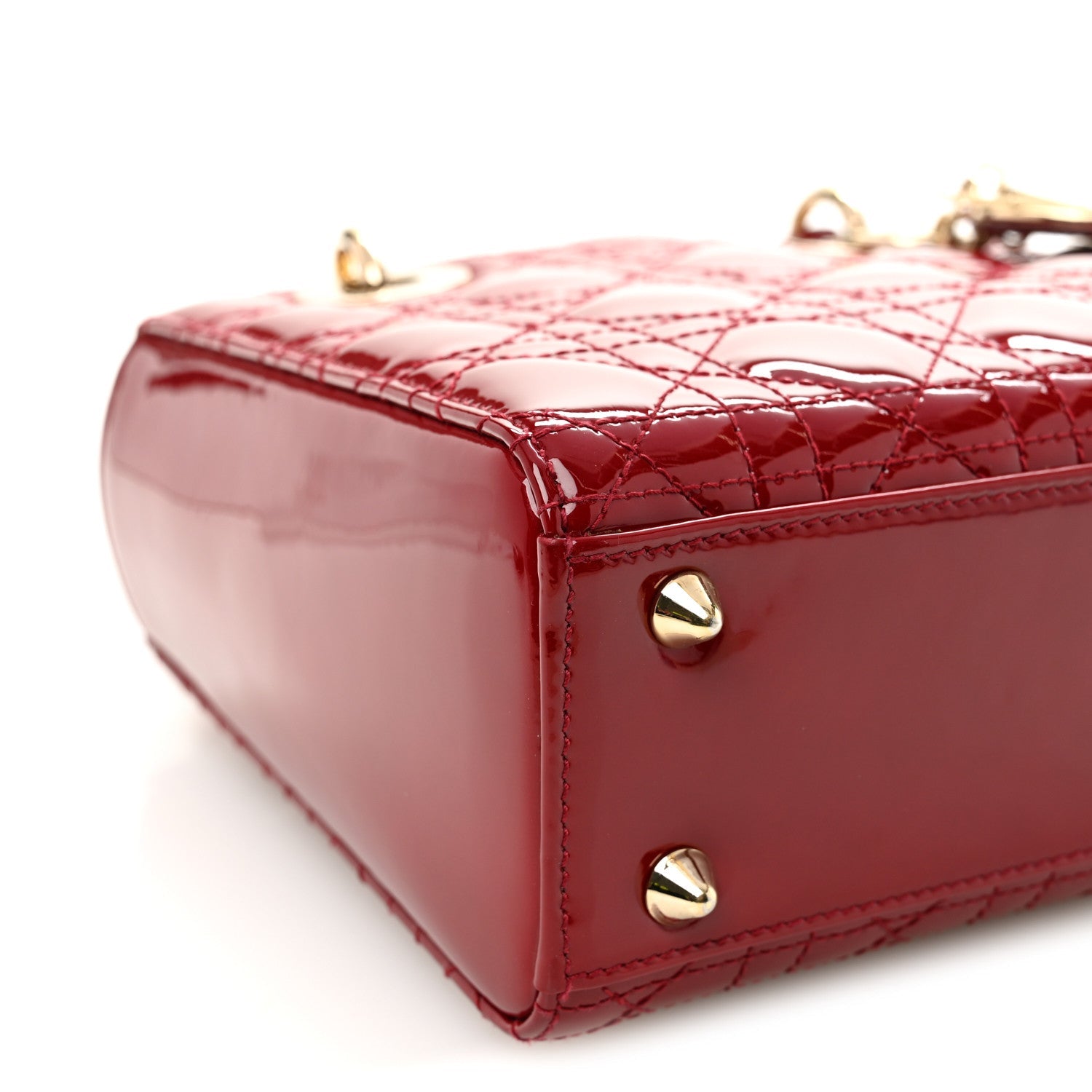 Patent Cannage Small Lady D1OR Cherry Red