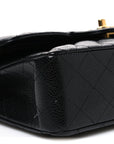 Caviar Quilted Small Double Flap Black