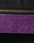 Agneau Classic Gold Hardware Velo Dark Violet