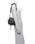 Agneau Arena Le Cagole Bucket Bag XS Black