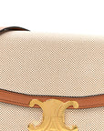 Textile Natural Calfskin Teen Triomphe White Tan