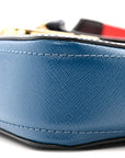 Saffiano Small Snapshot Camera Bag Navy Multicolor