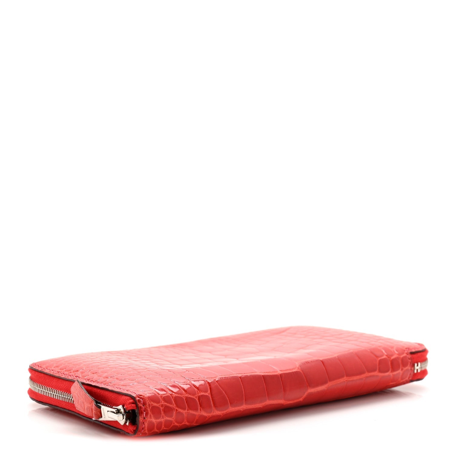 Shiny Alligator Azap Wallet Geranium