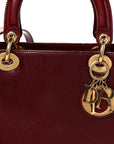 Patent D1ORissimo Medium Lady D1OR Burgundy Red