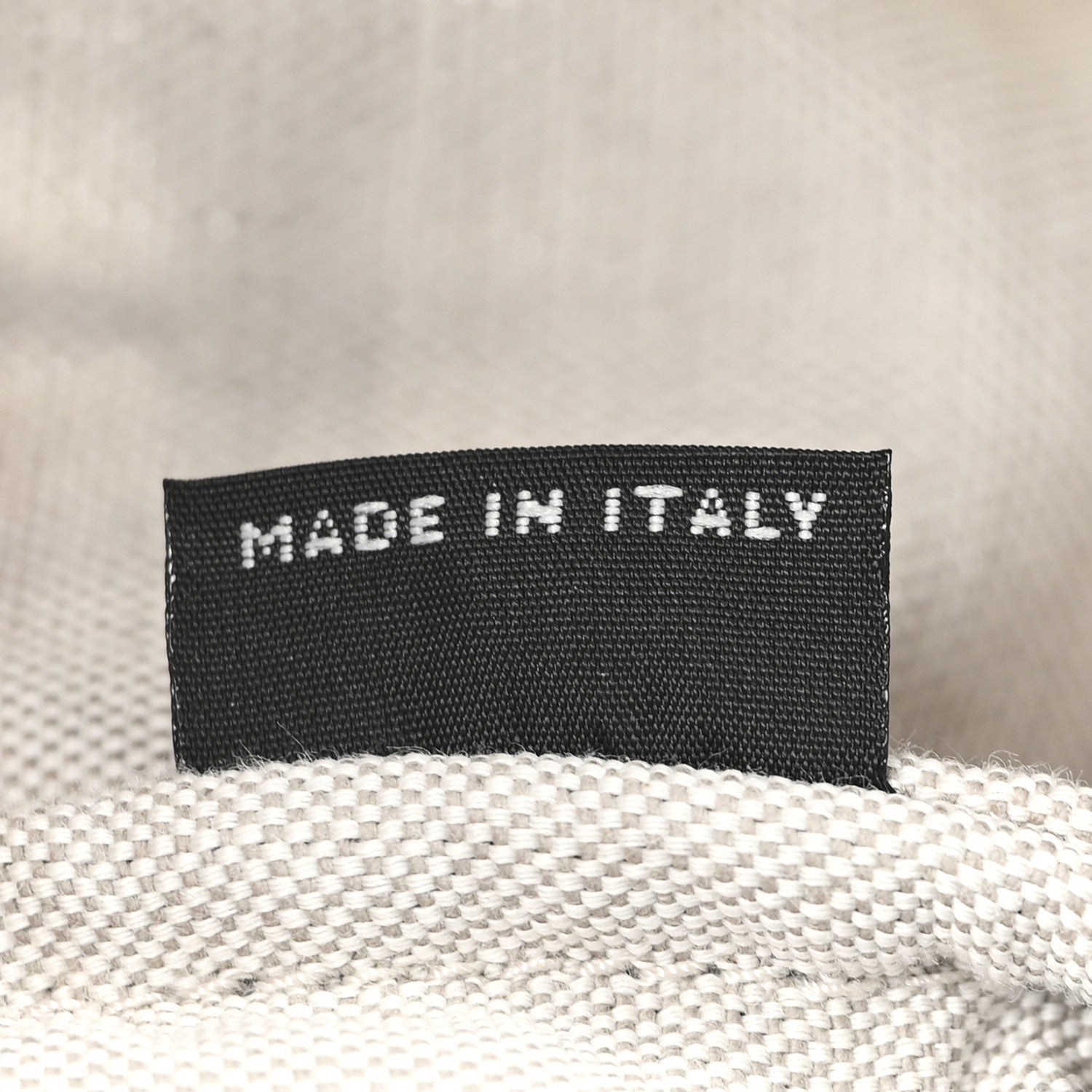 Raffia Effect Linen Logo Ivy Bag Black Natural