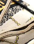 Canvas Embroidered Pixel Zodiac Mini Book Tote Phone Bag Latte Multicolor