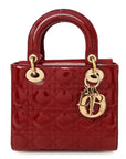 Patent Cannage Small Lady D1OR Cherry Red