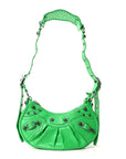 Agneau Arena Le Cagole Shoulder Bag XS Vivid Green