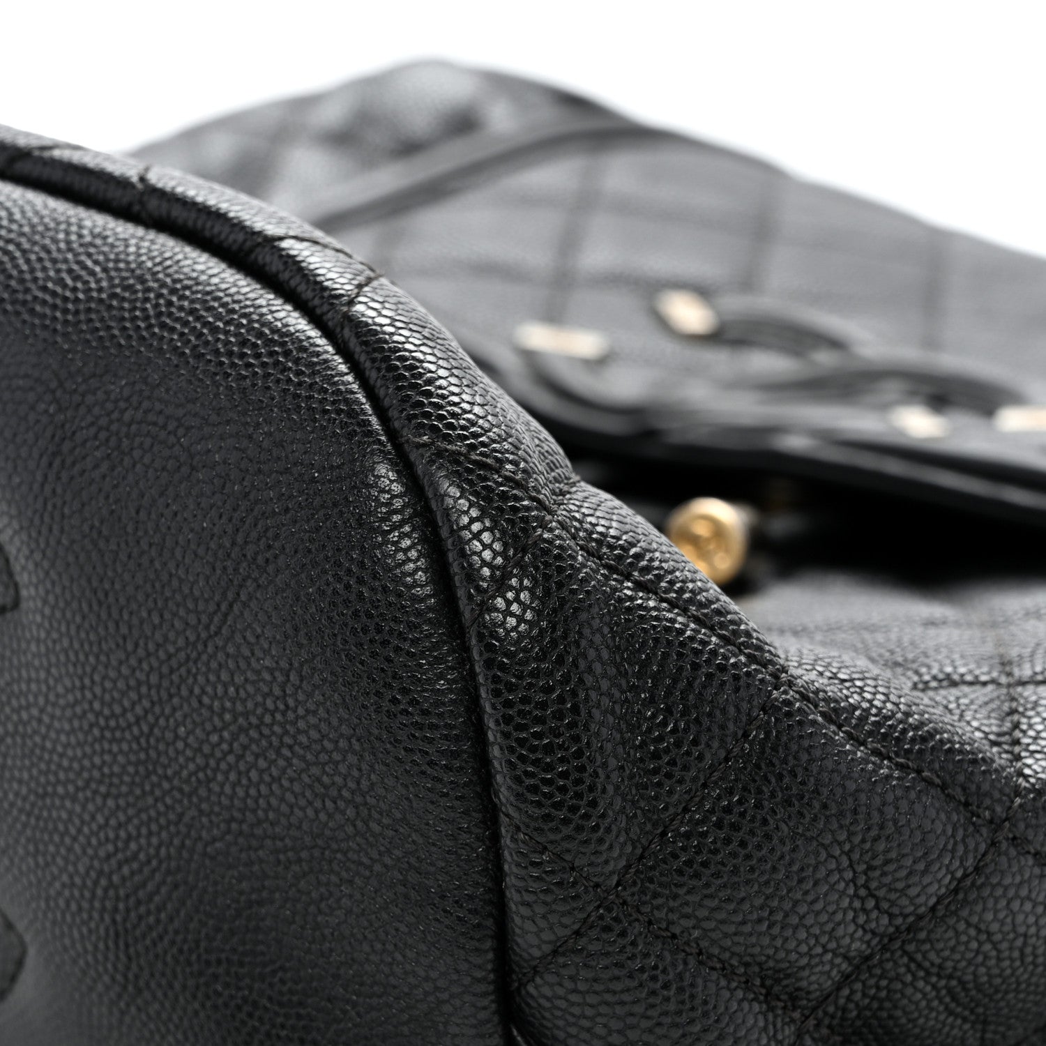 Caviar Quilted Small Filigree Backpack Black