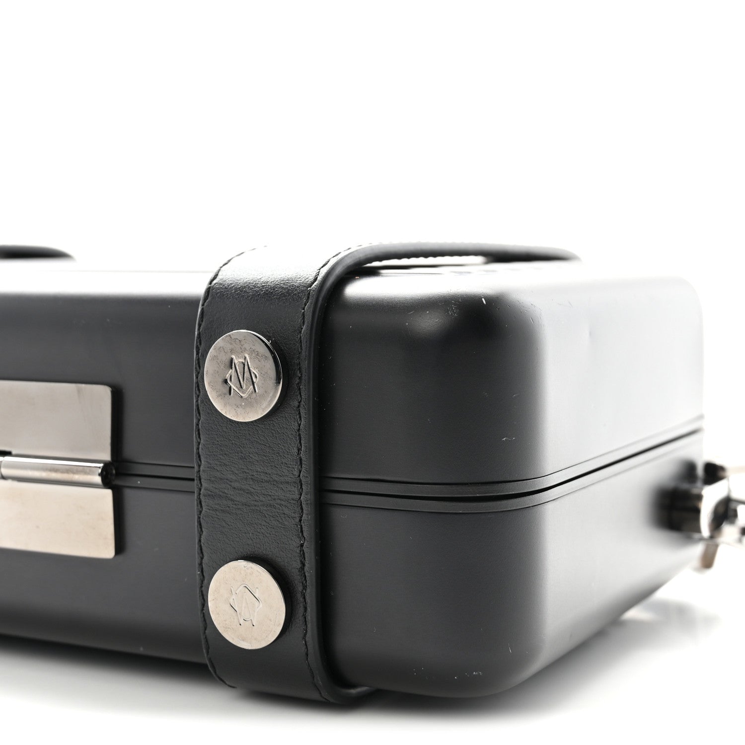 Matte Aluminum Personal Cross-Body Bag Black