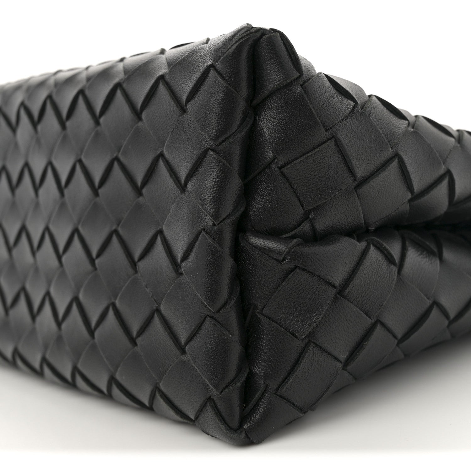 Nappa Intrecciato Small Andiamo With Chain Shoulder Bag Black