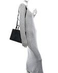 Grained Calfskin Small Sac De Jour Black
