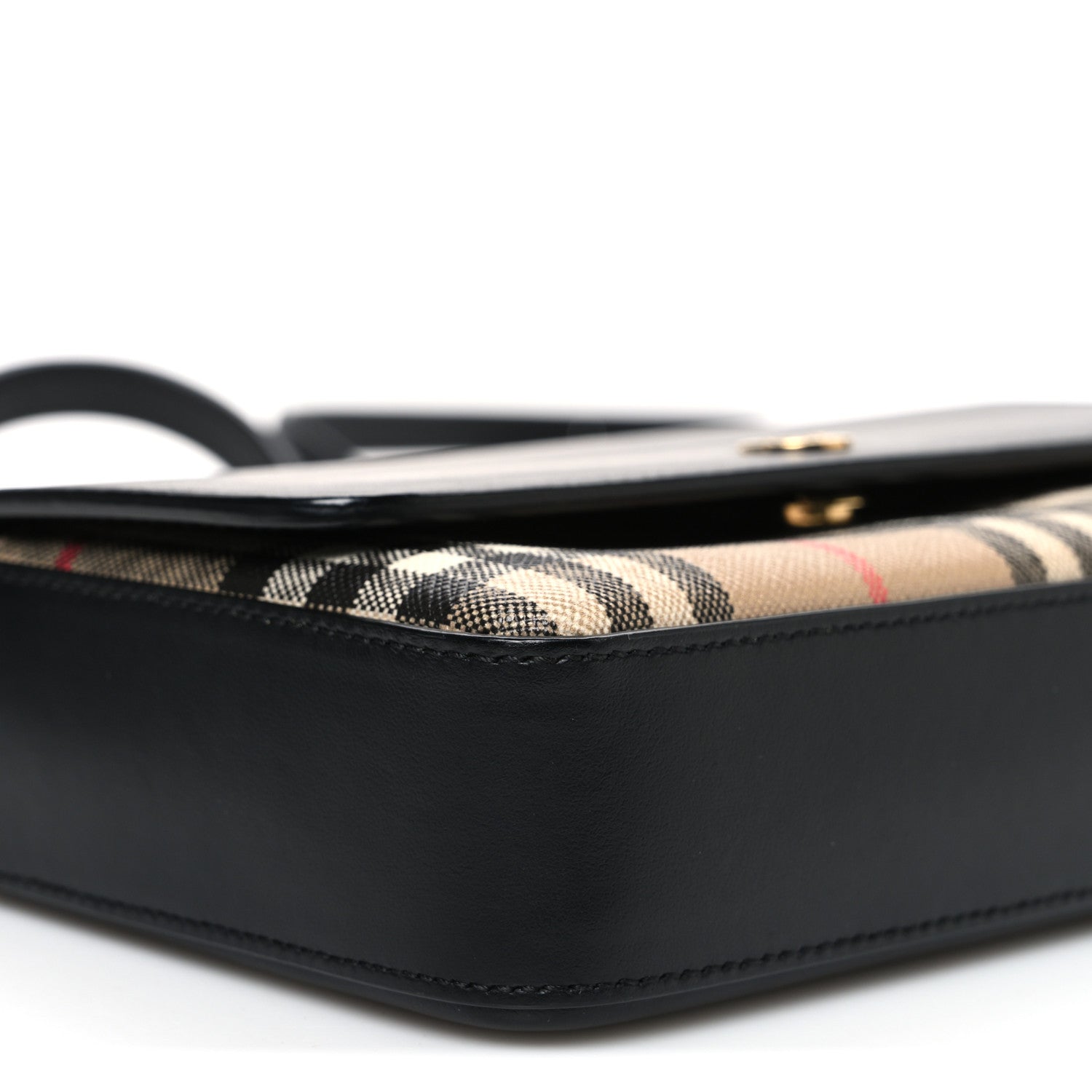 Calfskin Mini Vintage Check Note Bag Black