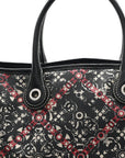 Coated Canvas Coco Small Tote Black