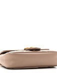 Calfskin Matelasse Super Mini GG Marmont Shoulder Bag Porcelain Rose