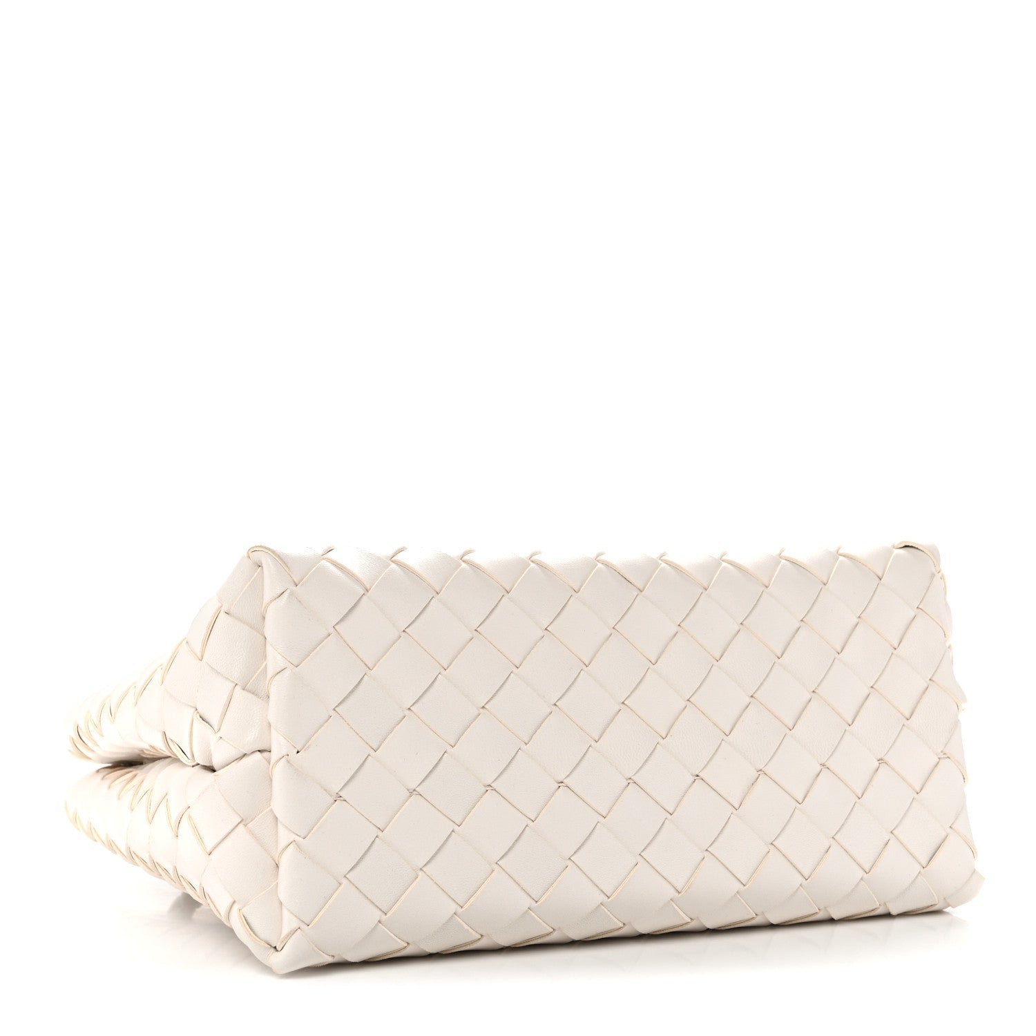 Nappa Intrecciato Small Andiamo Shoulder Bag White