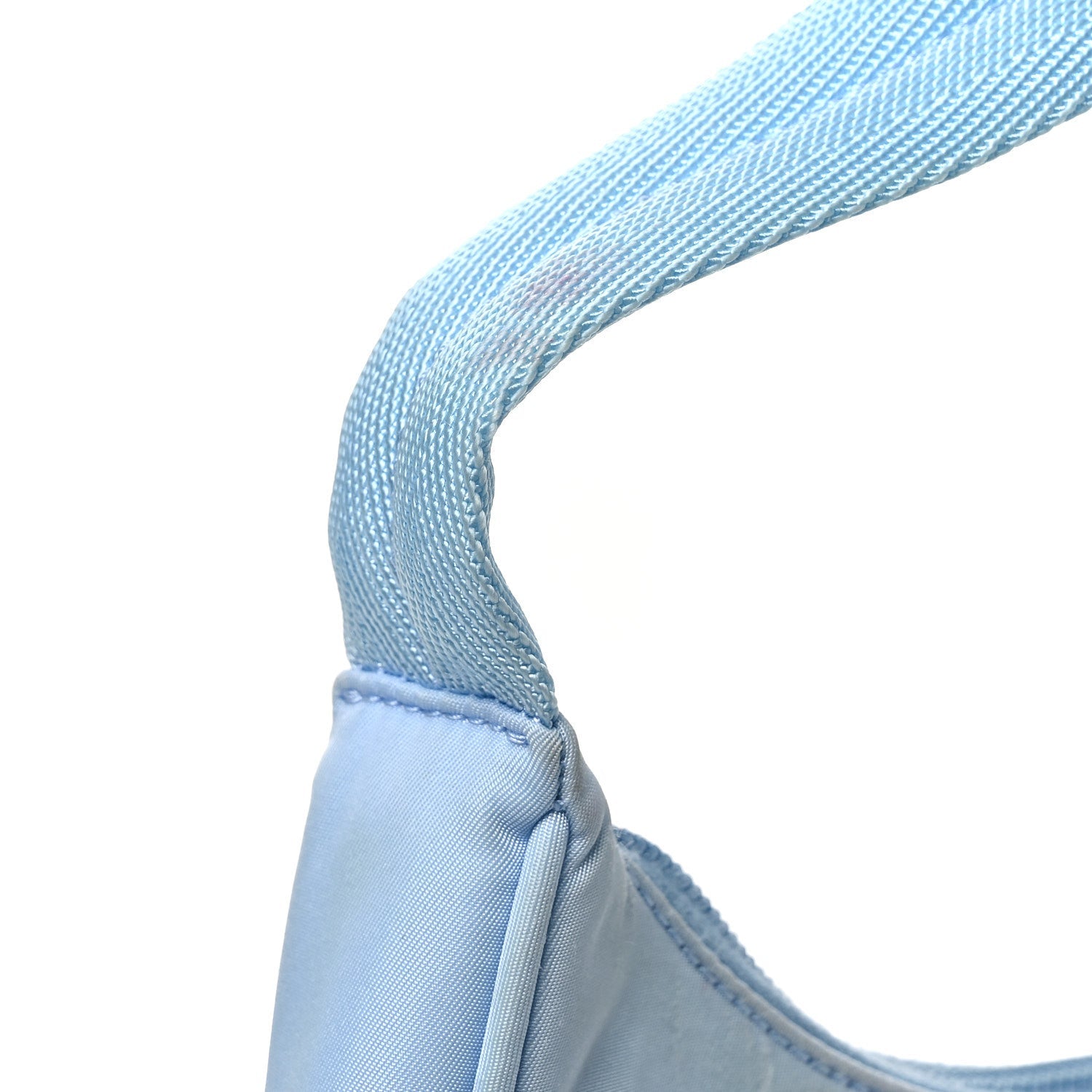 Tessuto Nylon Mini Re-Edition 2000 Bag Celeste