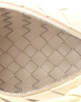 Patent Nappa Intrecciato Mini Loop Camera Bag White