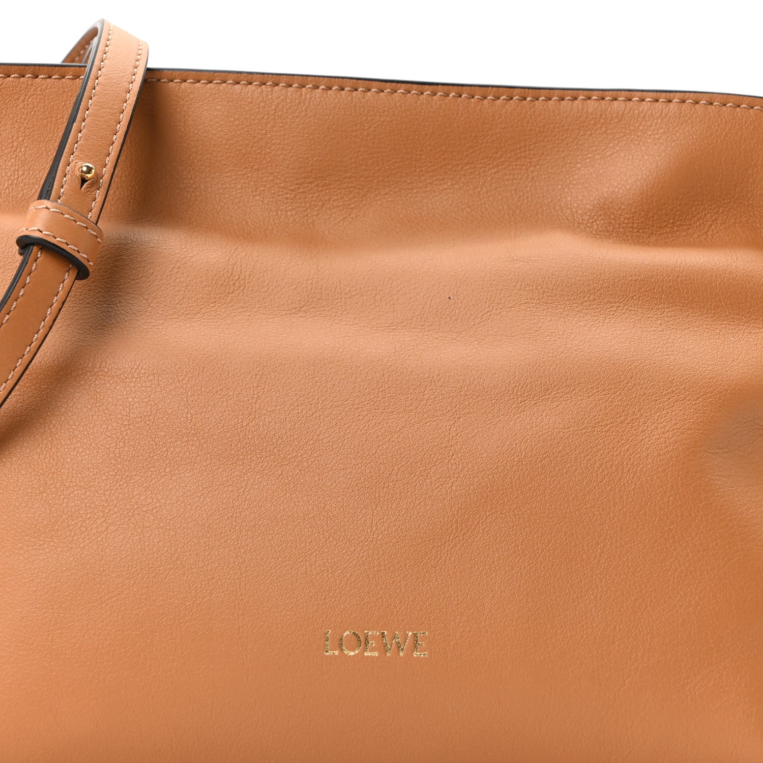 Calfskin Mini Flamenco Knot Clutch Warm Desert
