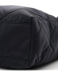 Nylon Tessuto Impuntu Quilted Tote Baltico