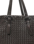 Nappa Intrecciato Large Tote Ebano
