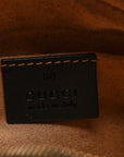Calfskin Matelasse Mini GG Marmont Chain Shoulder Bag Black