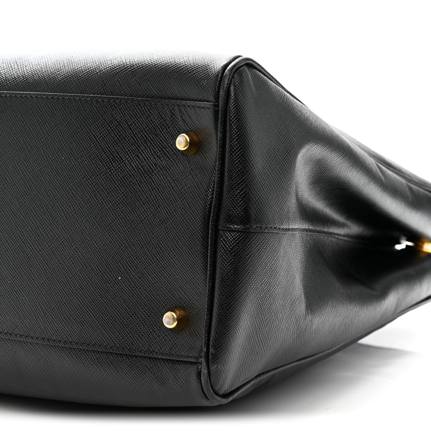 Saffiano Lux Extra Large Galleria Double Zip Tote Black