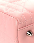Lambskin Cannage Medium Lady D1OR Light Pink
