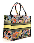 Canvas Zodiac Fantastico Embroidered Medium Book Tote Black Multicolor