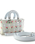 Denim Cannage Embroidered Doves & Roses D1ORamour Mini Lady D-Joy Blue Multicolor