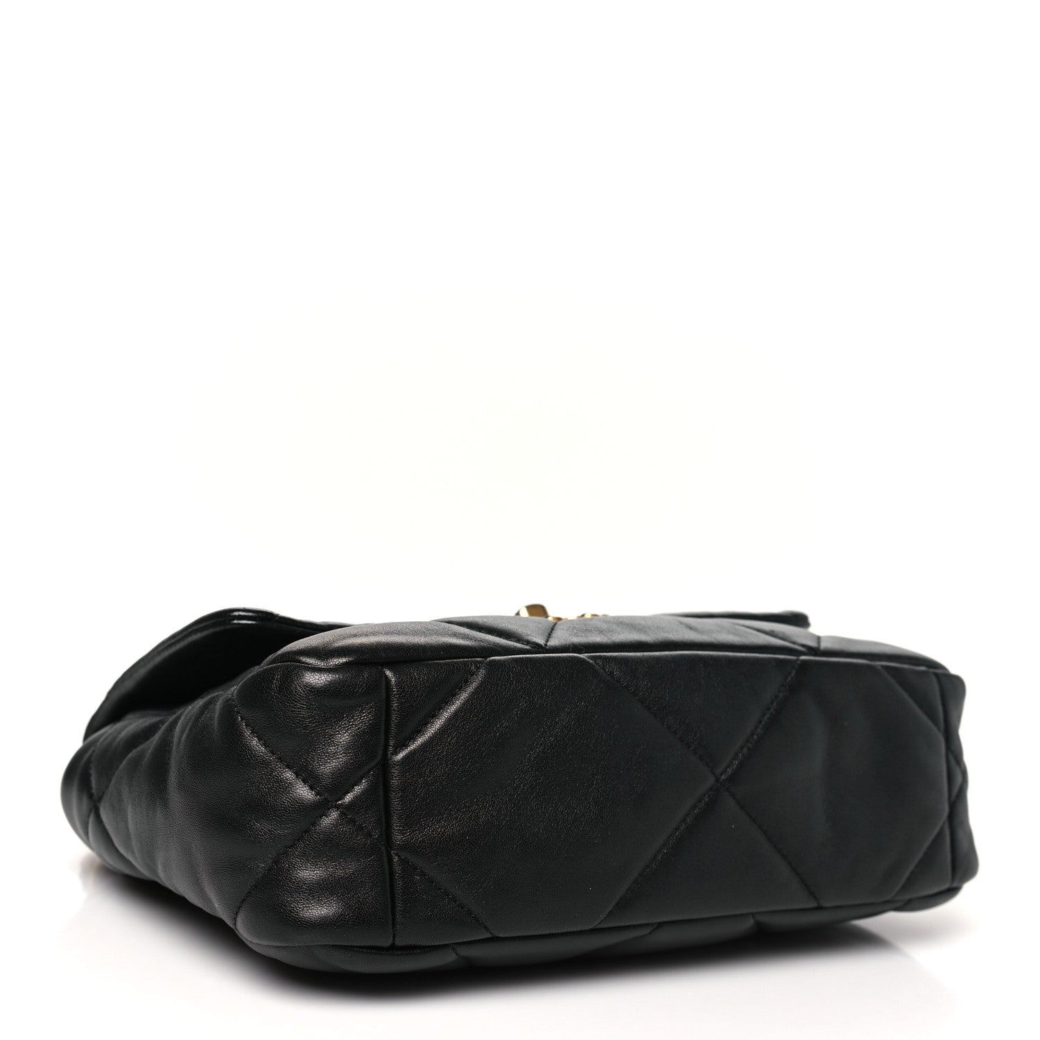 Lambskin Quilted Medium CHNL 19 Flap Black