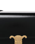 Shiny Calfskin Medium Triomphe Black