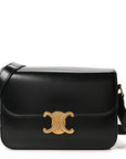 Shiny Calfskin Medium Triomphe Black