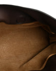 Calfskin Mini Flamenco Knot Clutch Chocolate