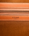 Triomphe Canvas Calfskin Flat Shopper Tote Honey
