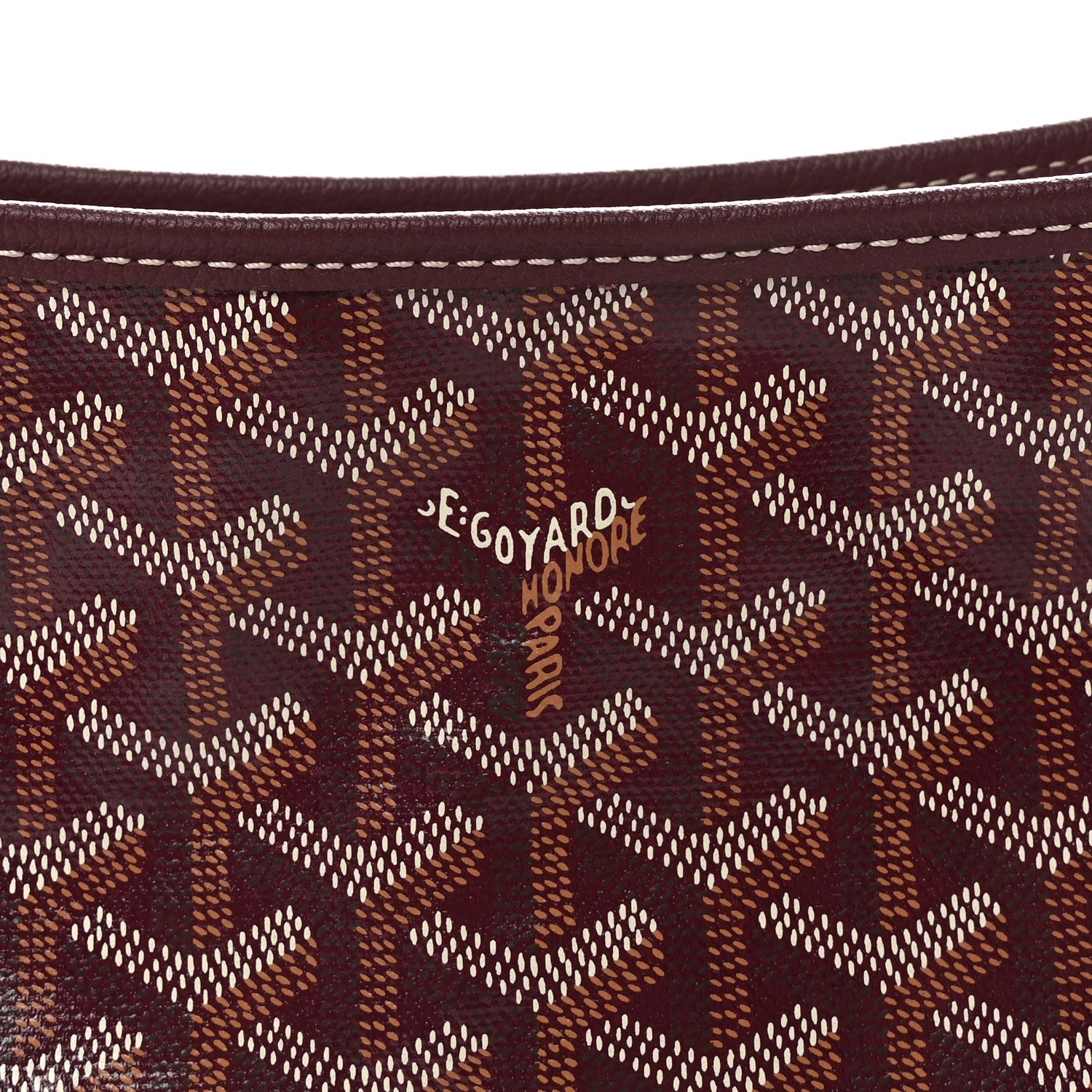 Goyardine Boheme Hobo Burgundy