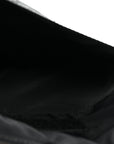 Nylon Mini Flat Messenger Bag Black