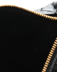 Calfskin Nappa Intrecciato Candy Wallace Black