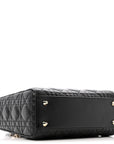 Lambskin Cannage Small My ABCD1OR Lady D1OR Black