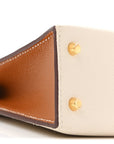 Epsom Horseshoe Mini Kelly Sellier 20 Craie Gold